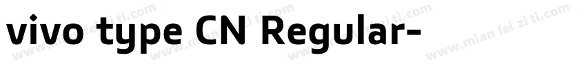 vivo type CN Regular字体转换